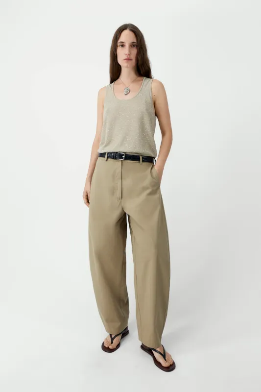 COTTON CURVED PANTS sold by Cordera