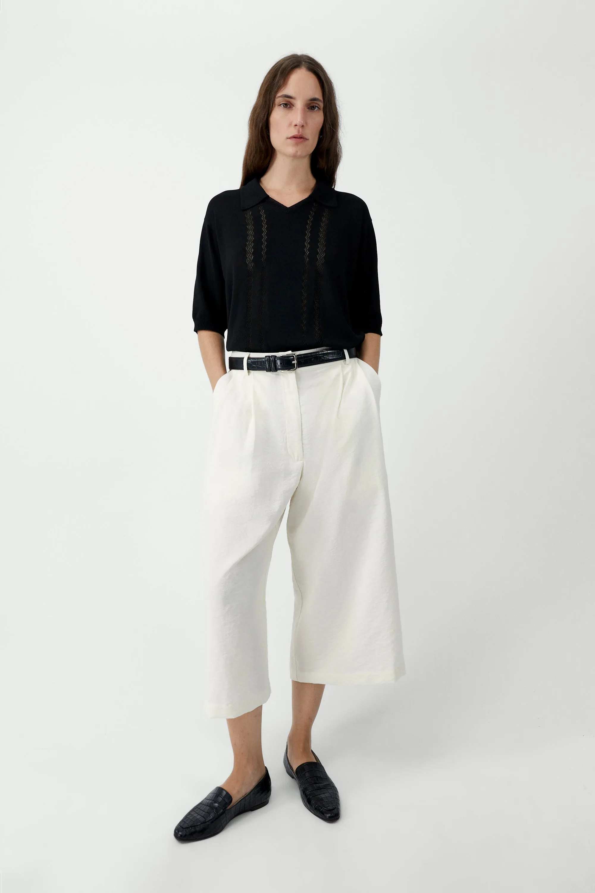 SILK CAPRI PANTS sold by Cordera