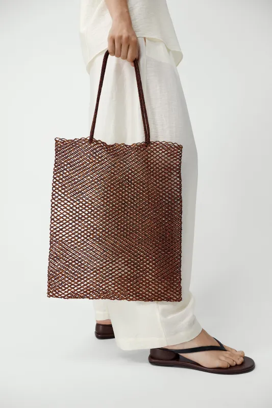 HANDMADE BEADED TOTE BAG made by Cordera