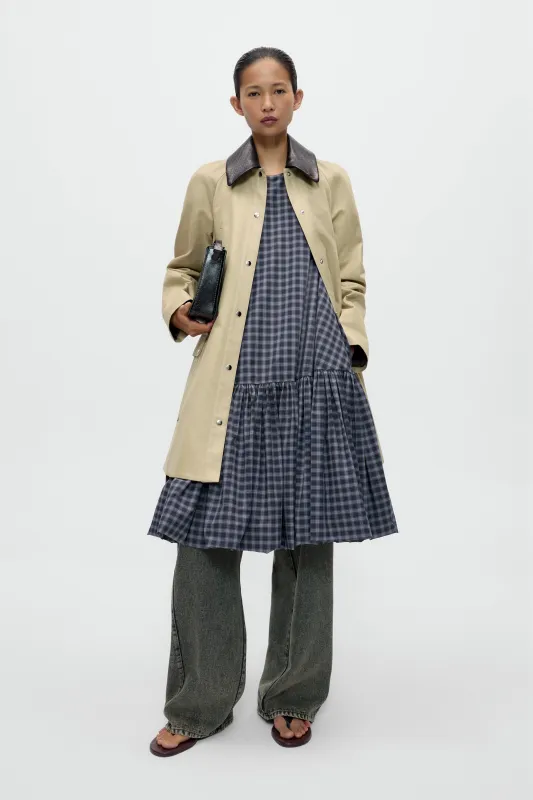 CHECKED BALLOON DRESS made by Cordera