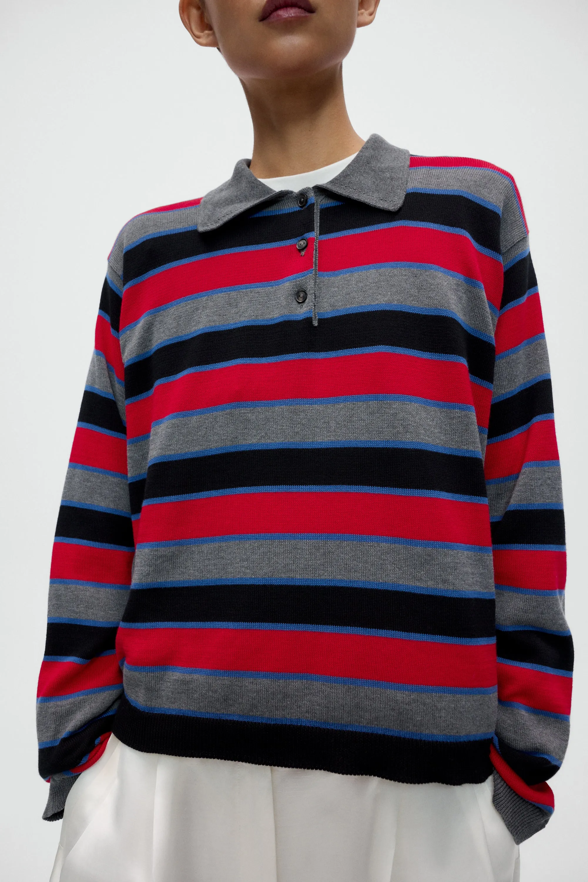 ORGANIC COTTON LONG-SLEEVE POLO sold by Cordera
