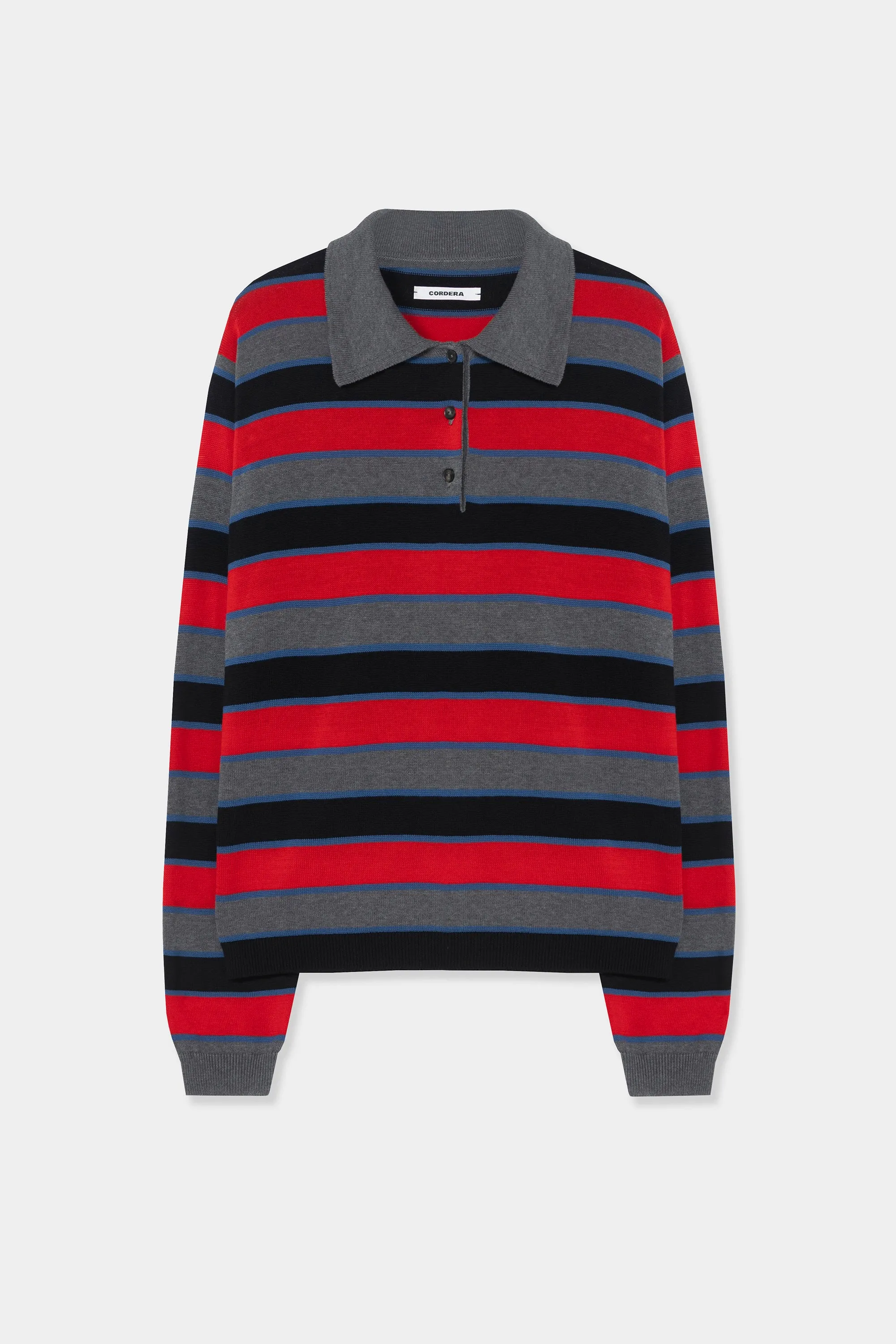 ORGANIC COTTON LONG-SLEEVE POLO sold by Cordera product image thumbnail 4
