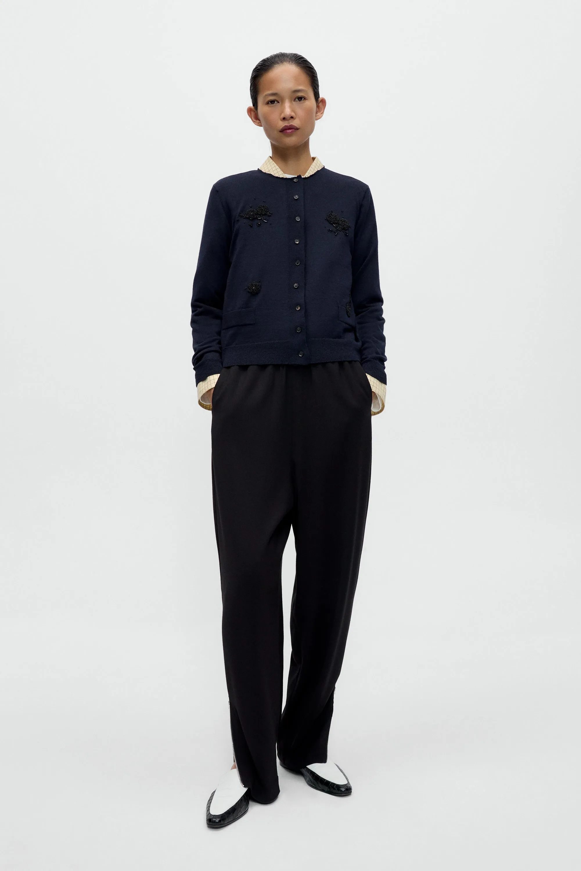 MERINO WOOL EMBELLISHED CARDIGAN sold by Cordera product image thumbnail 2