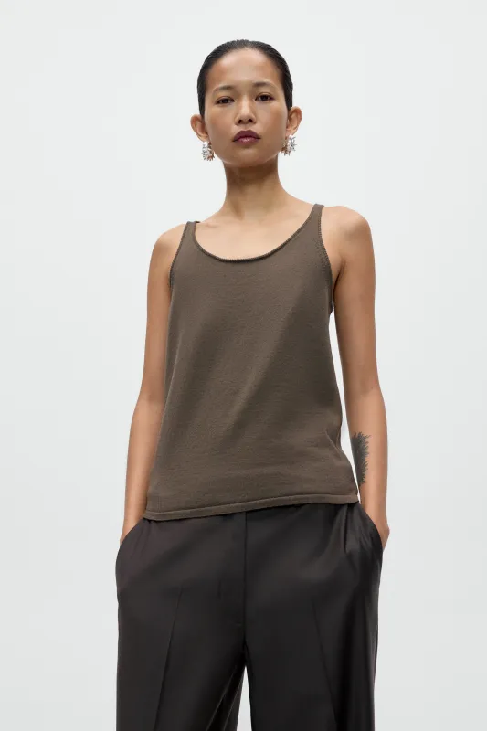 MERINO WOOL TANK TOP made by Cordera