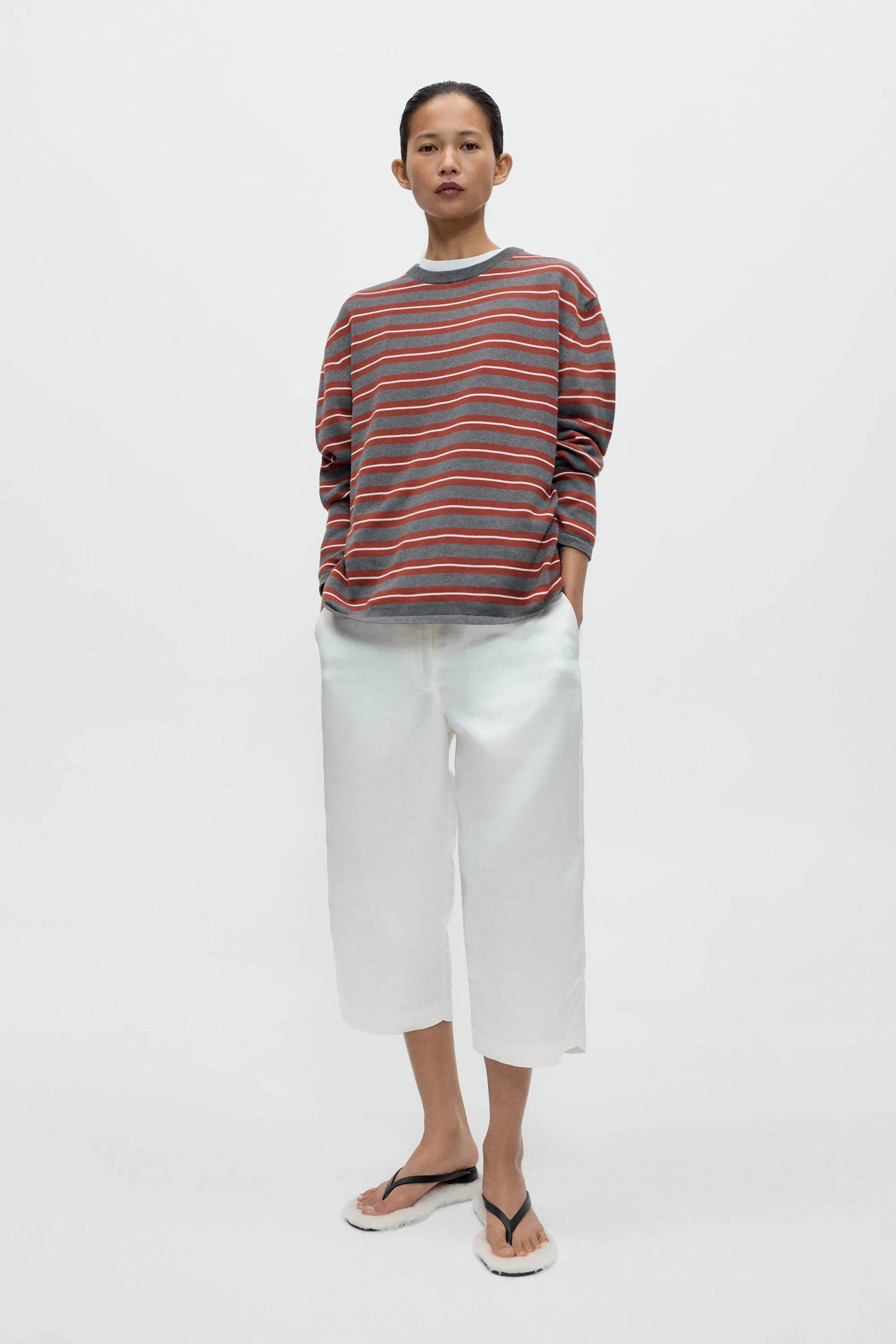 ORGANIC COTTON STRIPED LONG-SLEEVE TEE sold by Cordera product image thumbnail 2