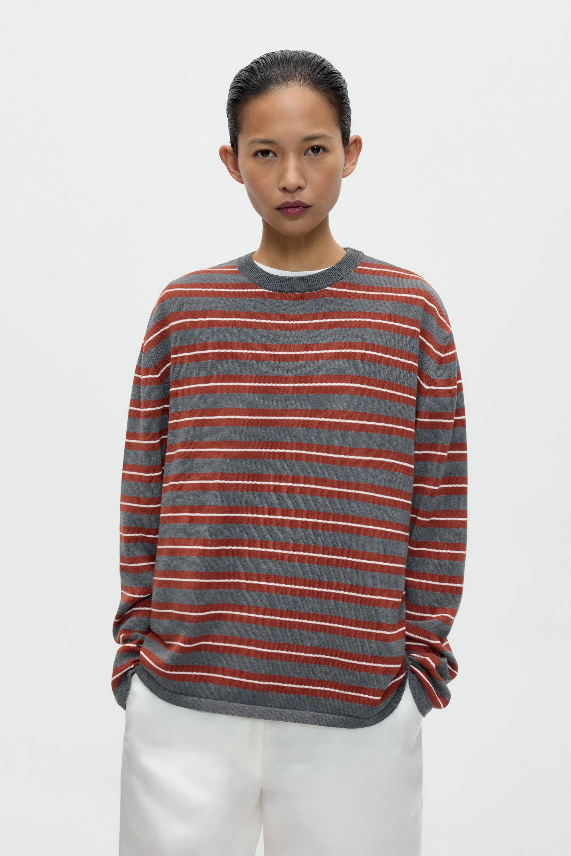 ORGANIC COTTON STRIPED LONG-SLEEVE TEE sold by Cordera