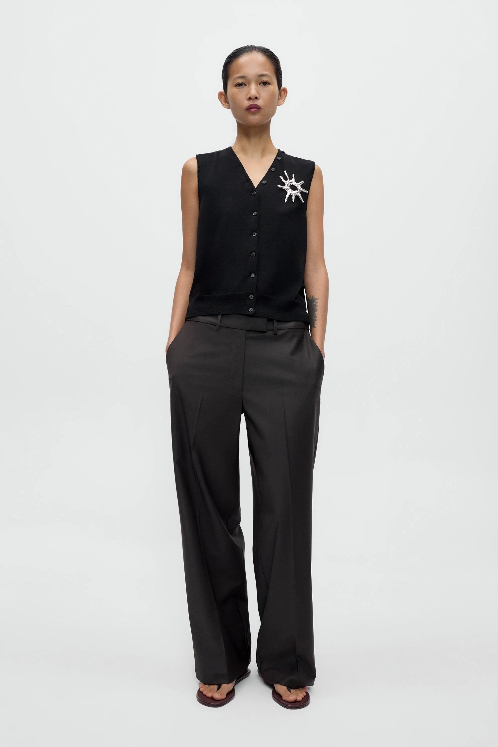 MERINO WOOL BUTTON WAISTCOAT sold by Cordera product image thumbnail 2