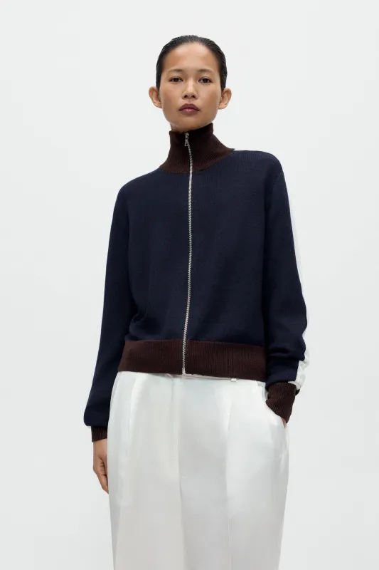 MERINO WOOL SPORTY CARDIGAN made by Cordera