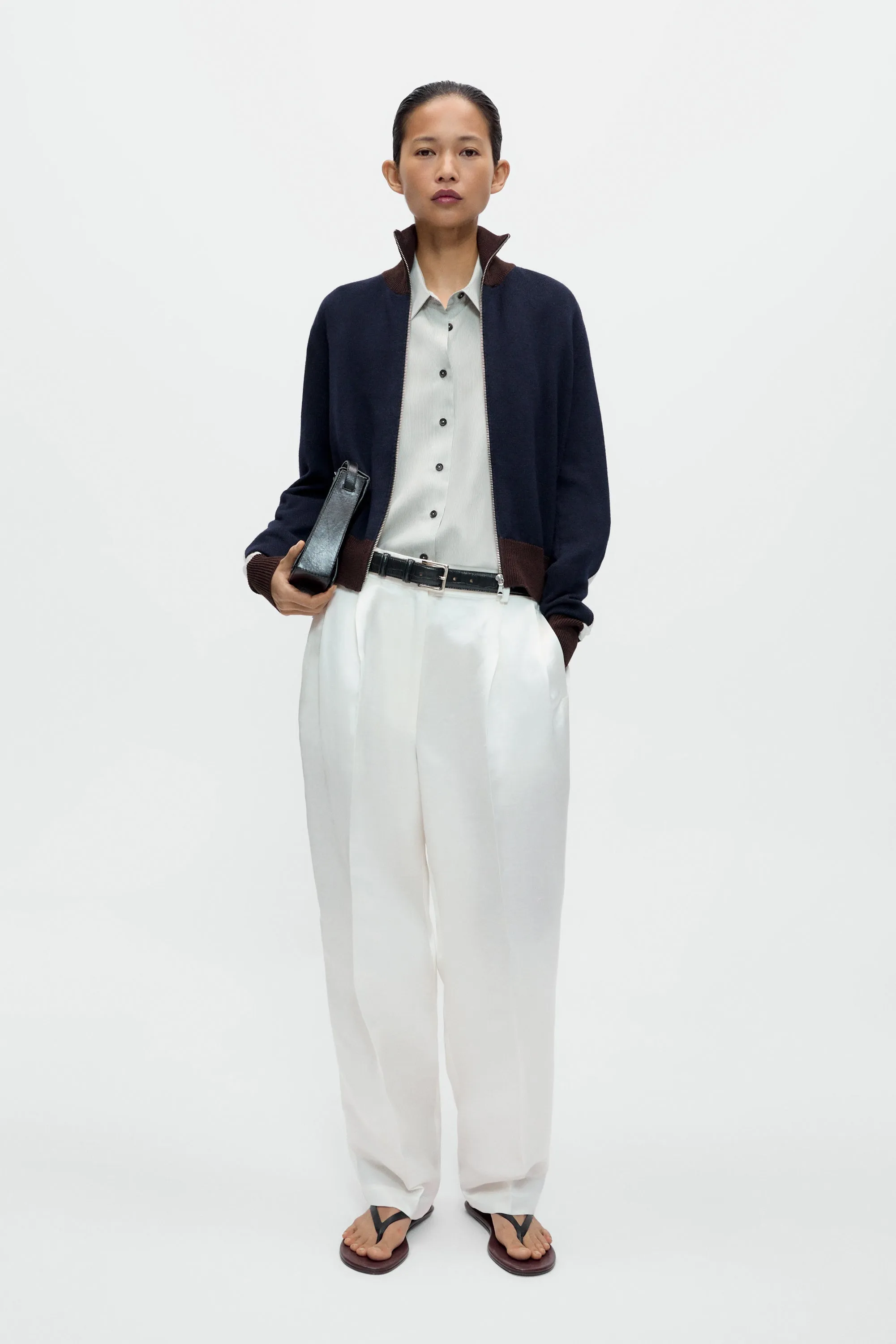 MERINO WOOL SPORTY CARDIGAN sold by Cordera product image thumbnail 2