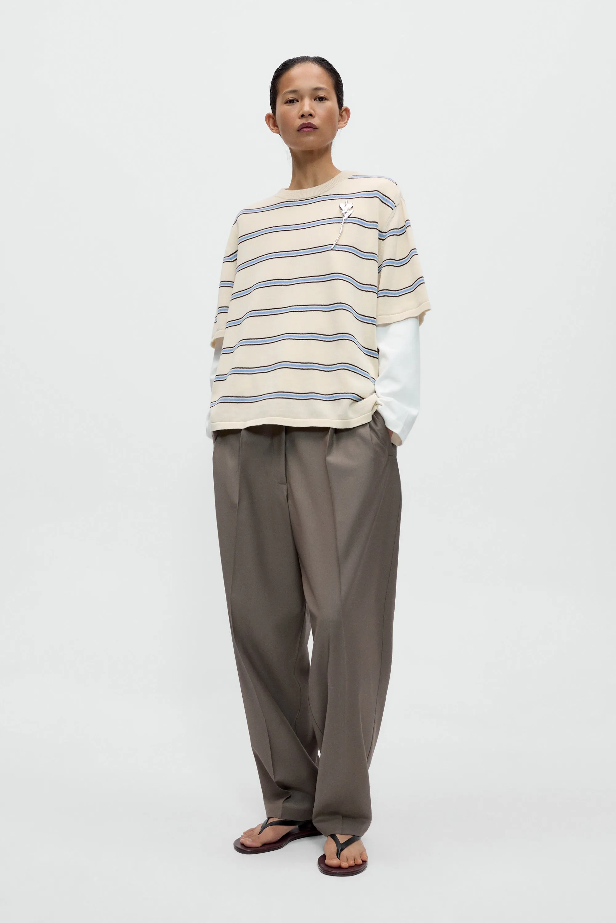 ORGANIC COTTON STRIPED T-SHIRT sold by Cordera product image thumbnail 2