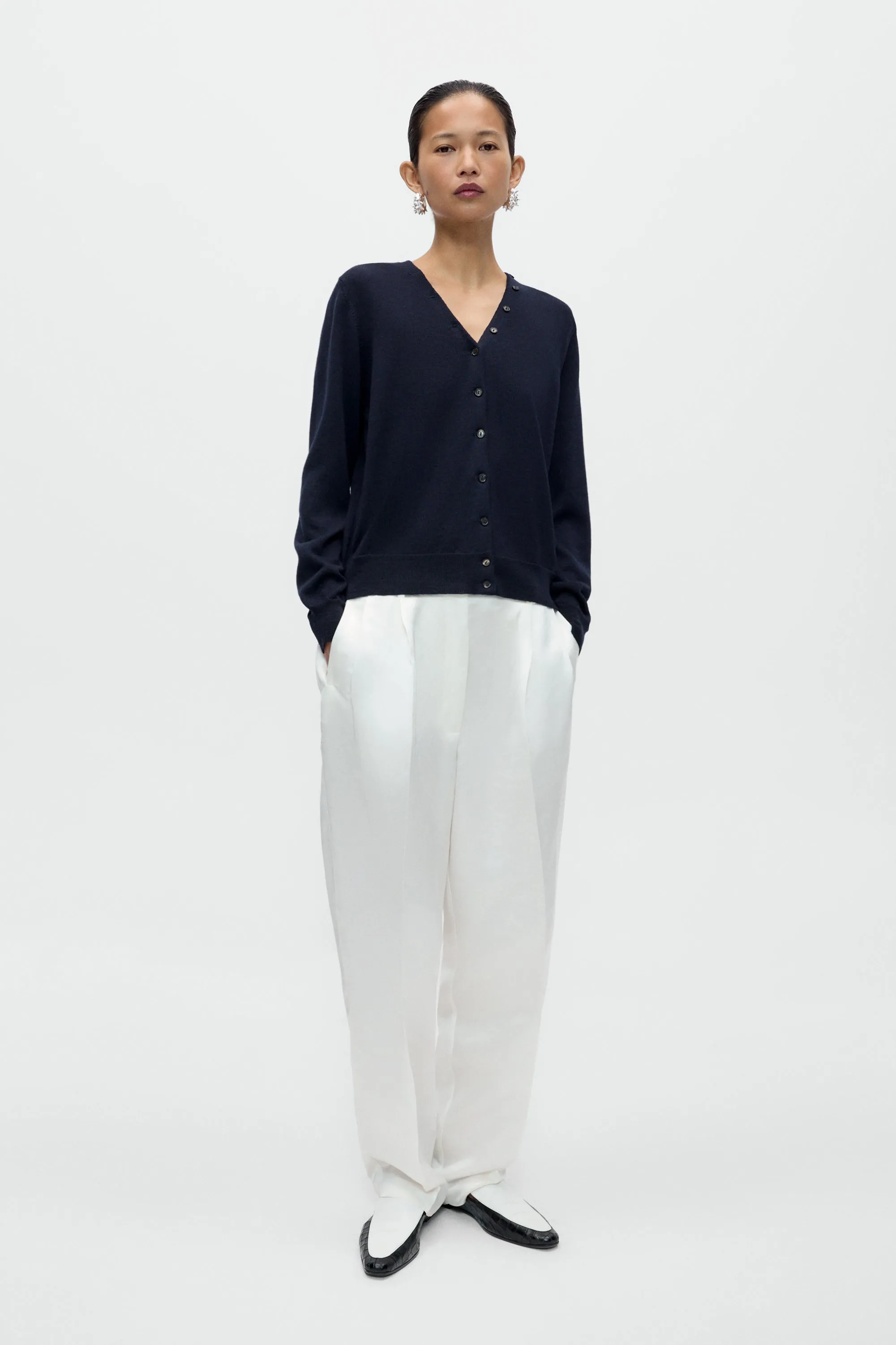 MERINO WOOL BUTTON CARDIGAN sold by Cordera product image thumbnail 2