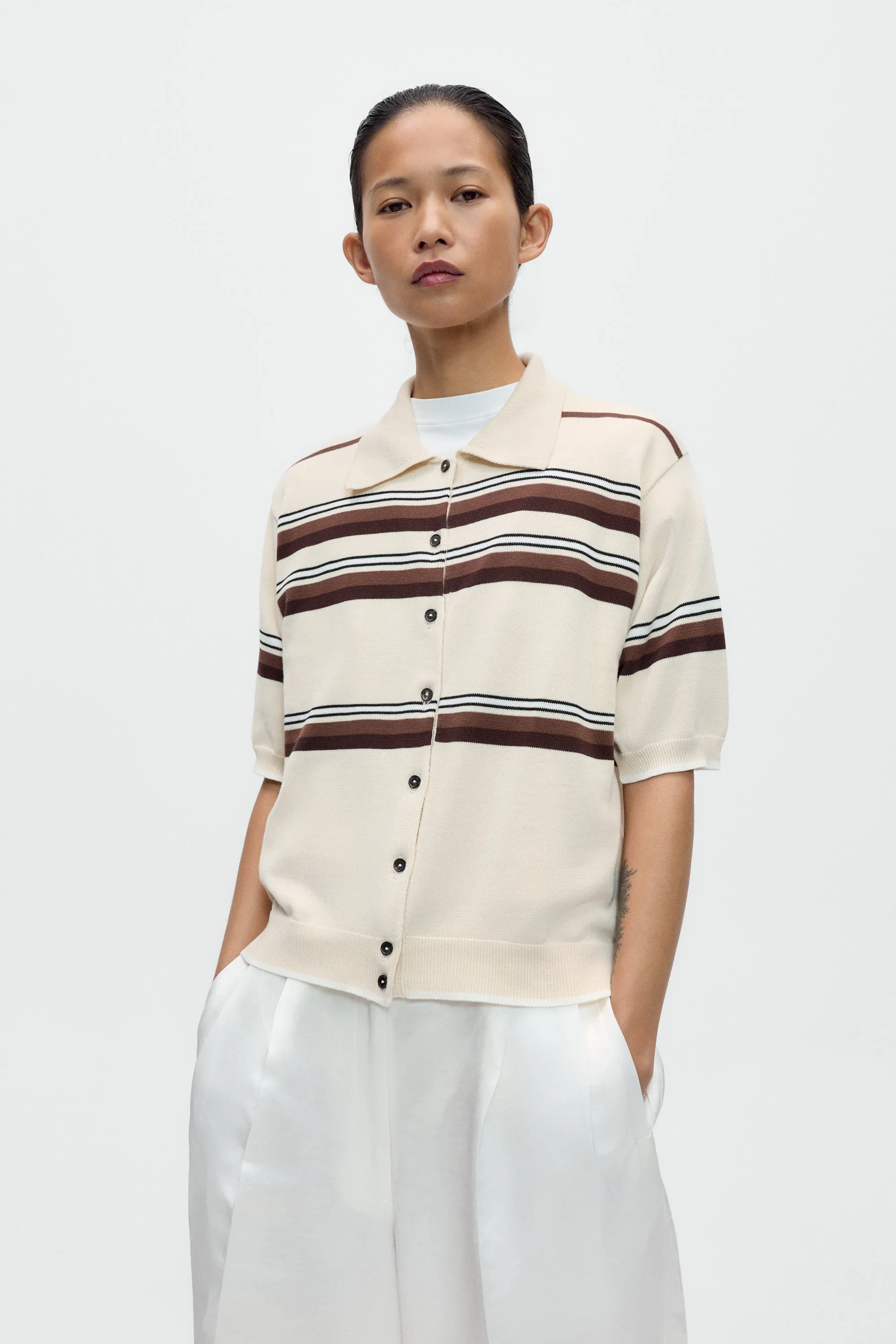 ORGANIC COTTON STRIPED POLO sold by Cordera