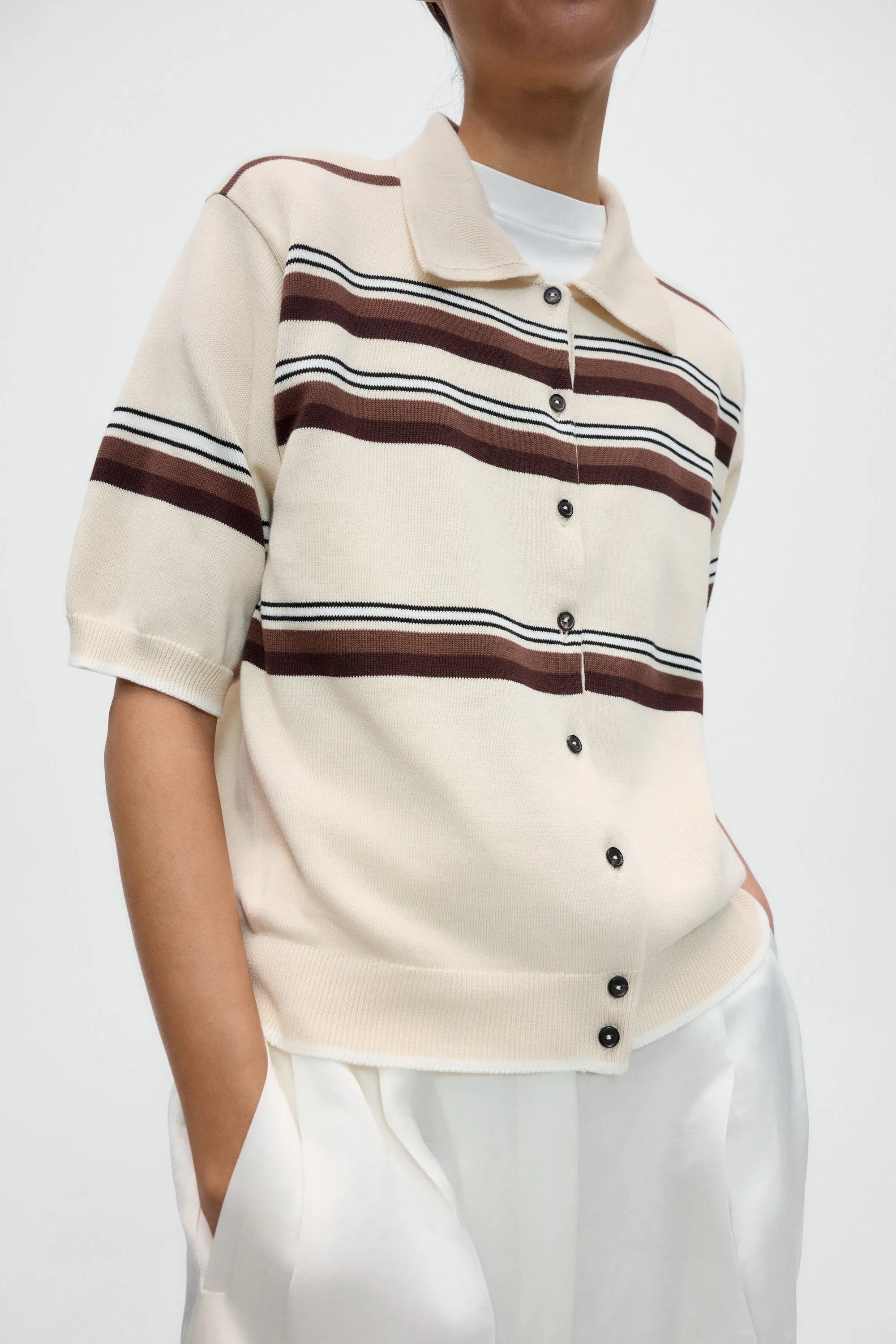 ORGANIC COTTON STRIPED POLO sold by Cordera product image thumbnail 4