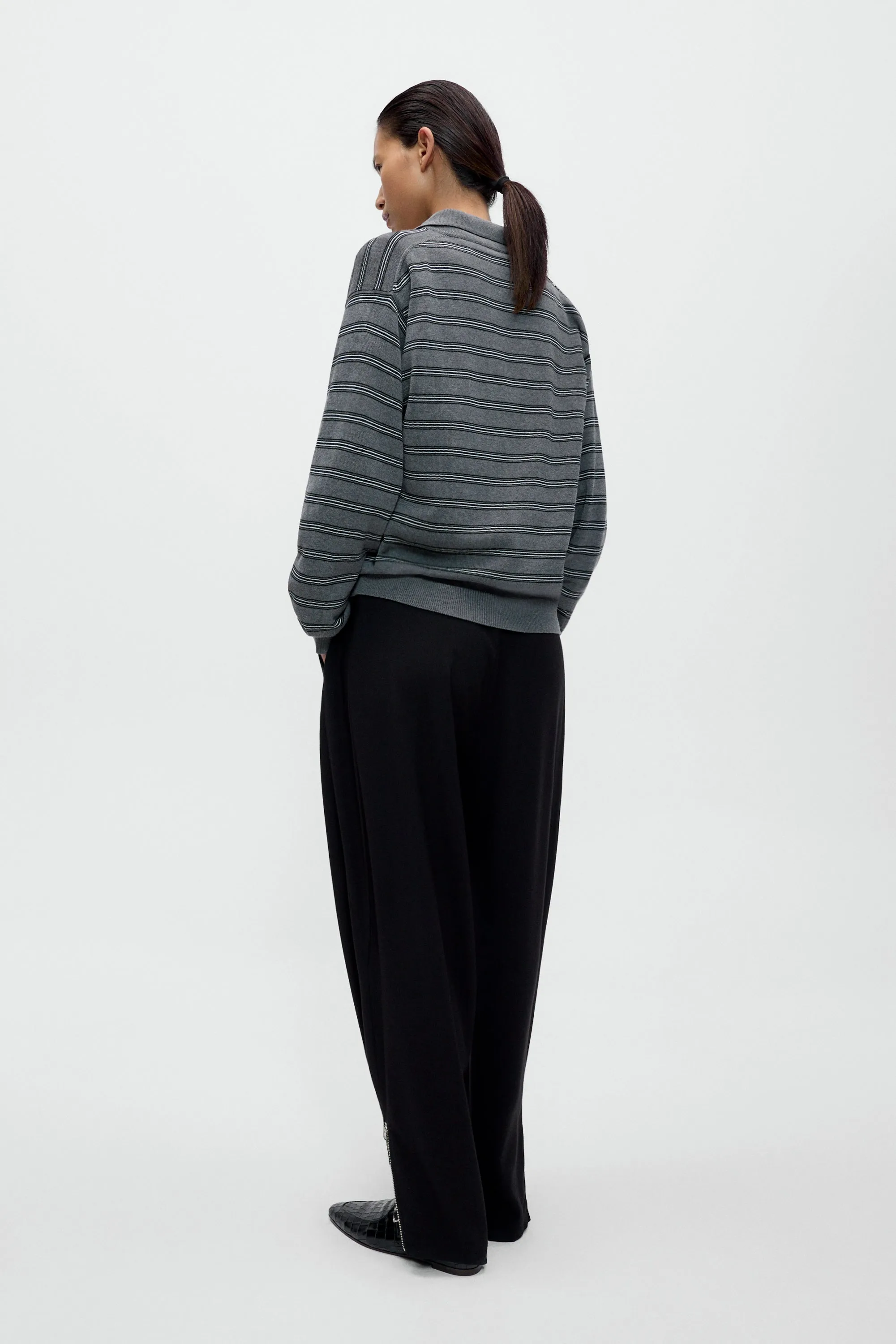 ORGANIC COTTON STRIPED POLO CARDIGAN sold by Cordera product image thumbnail 3