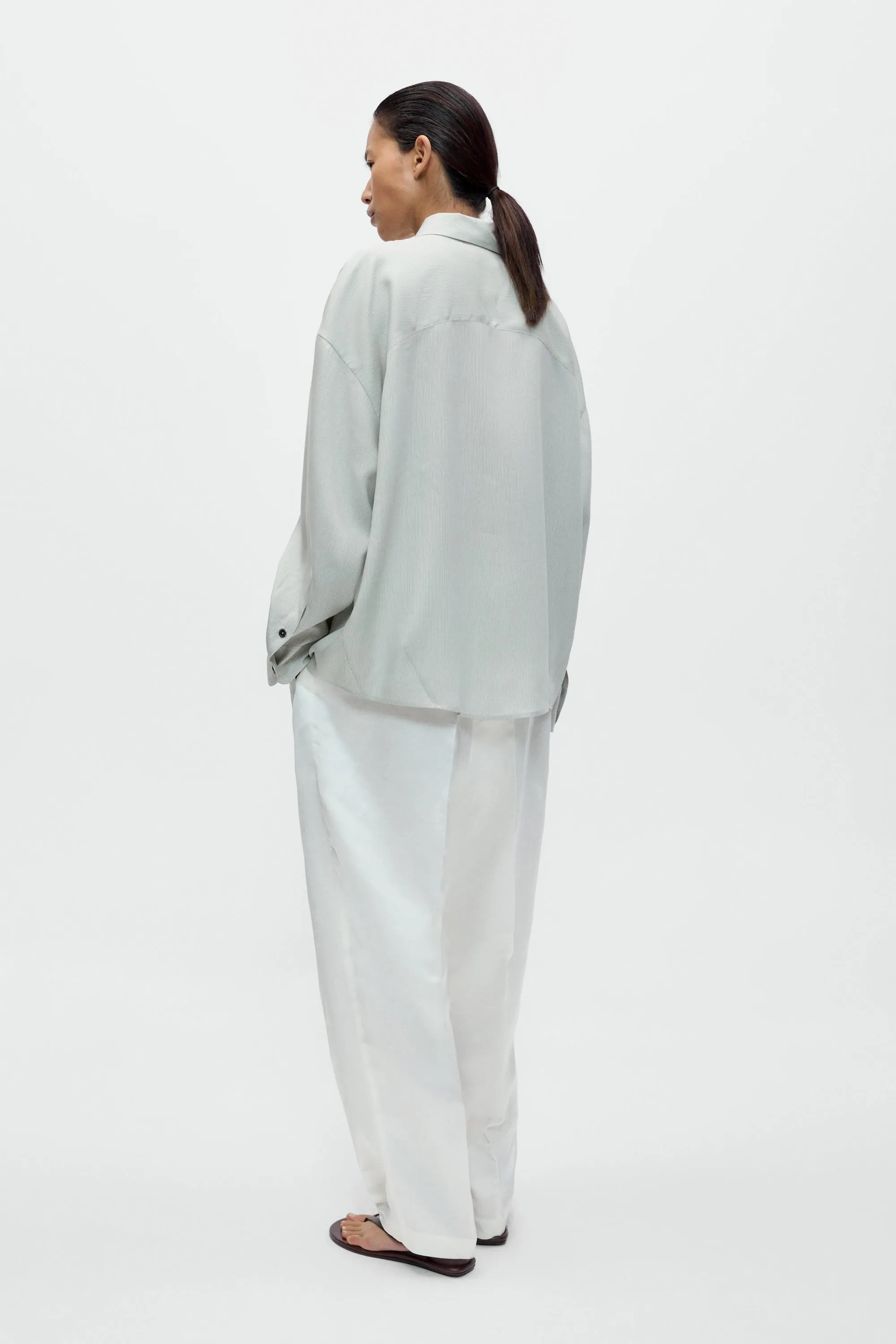 PINSTRIPED OVERSIZED SHIRT sold by Cordera product image thumbnail 3