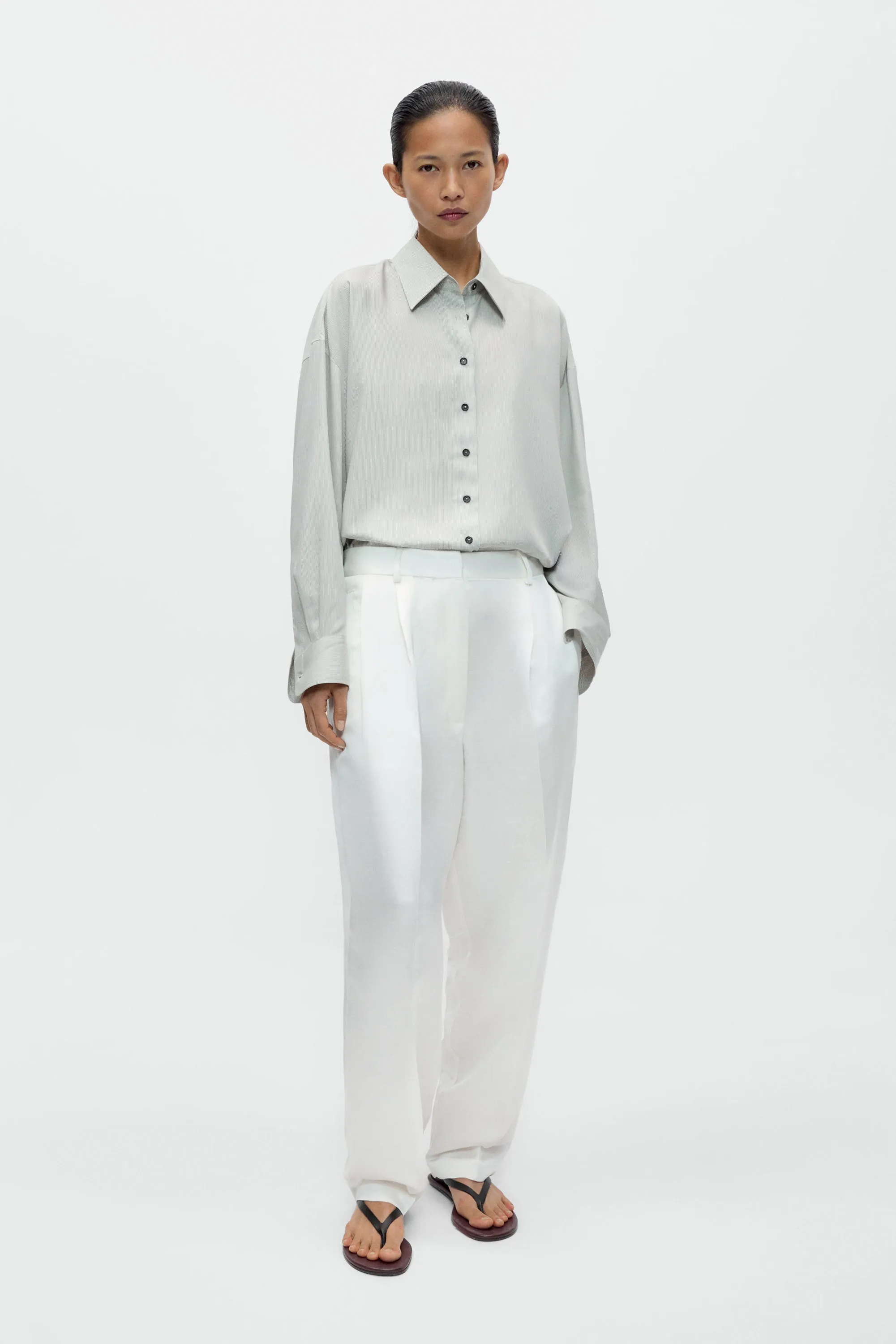 PINSTRIPED OVERSIZED SHIRT sold by Cordera product image thumbnail 2