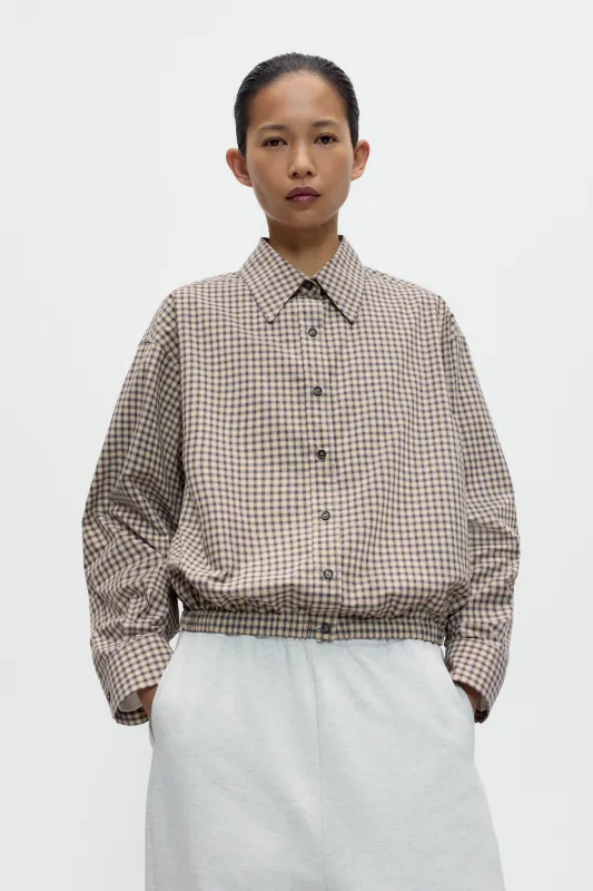 CHECKED BOMBER SHIRT made by Cordera