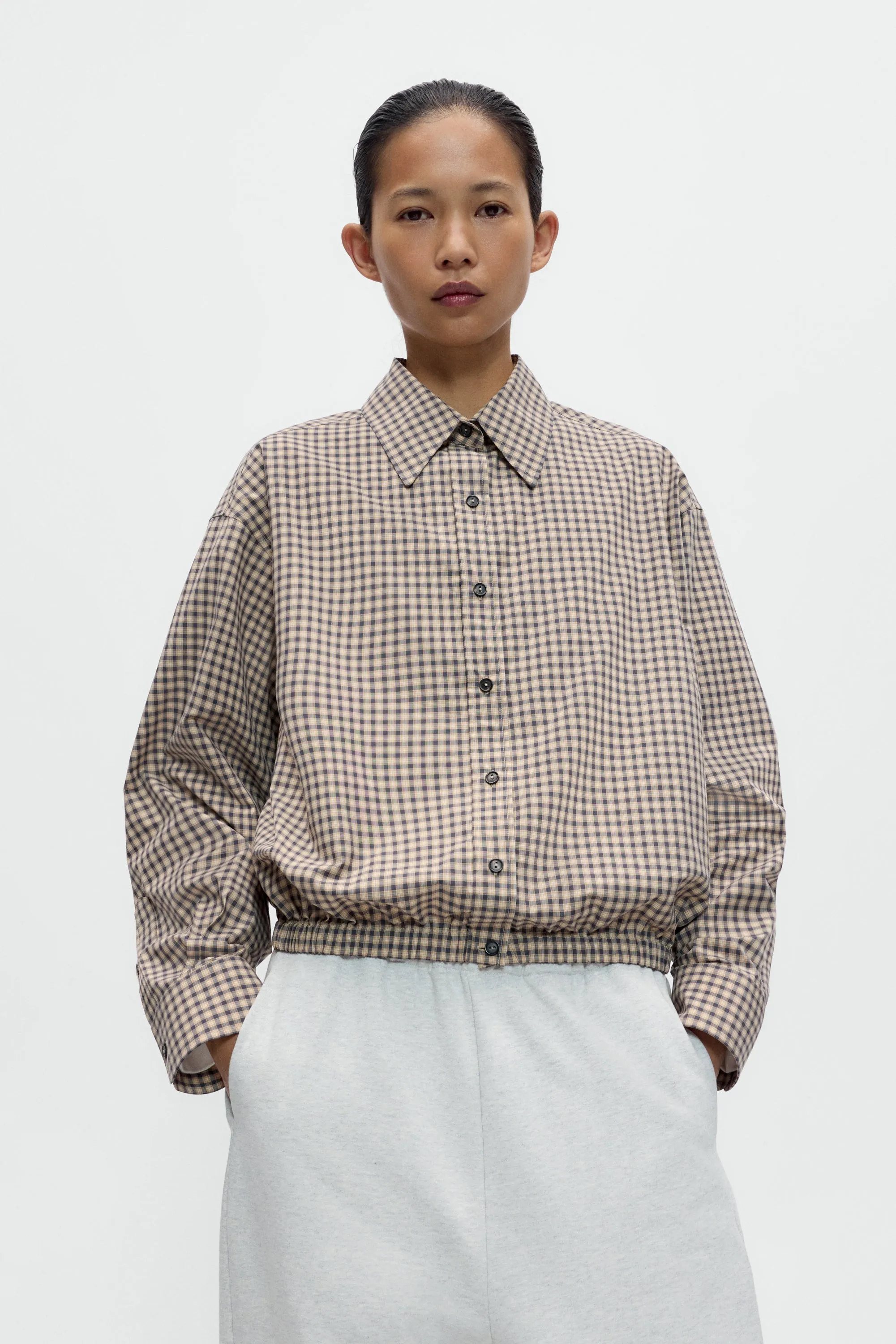 CHECKED BOMBER SHIRT sold by Cordera