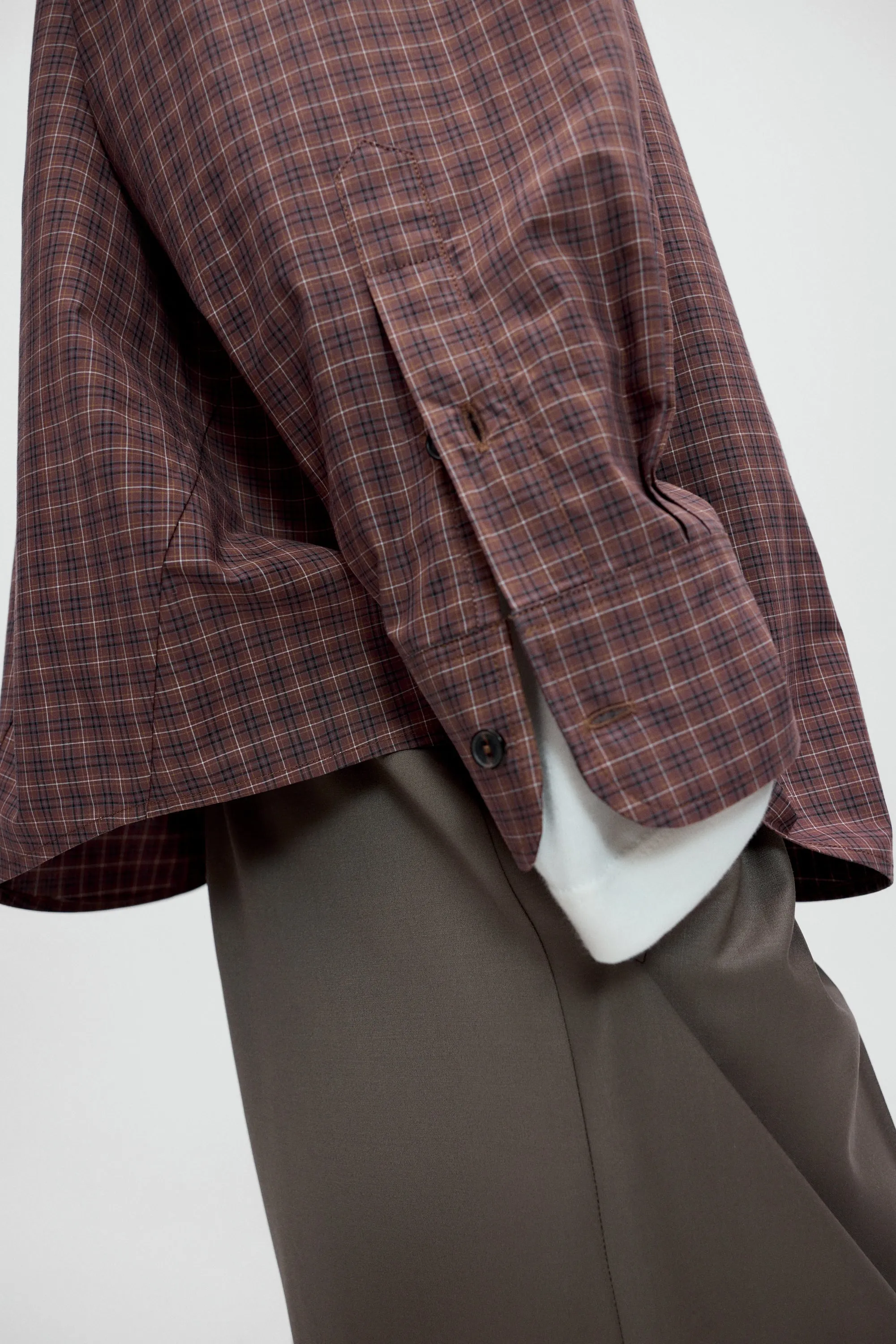 CHECKED OVERSIZED SHIRT sold by Cordera product image thumbnail 5