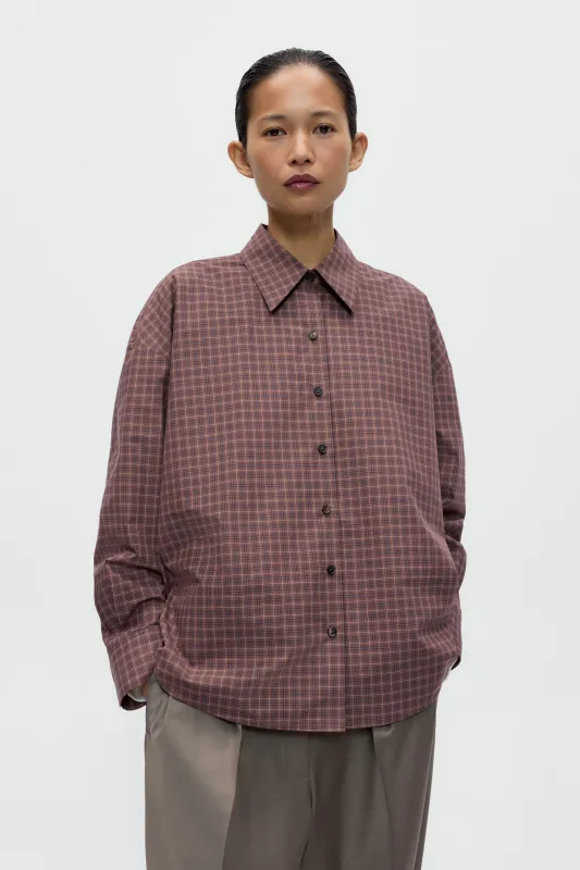CHECKED OVERSIZED SHIRT made by Cordera
