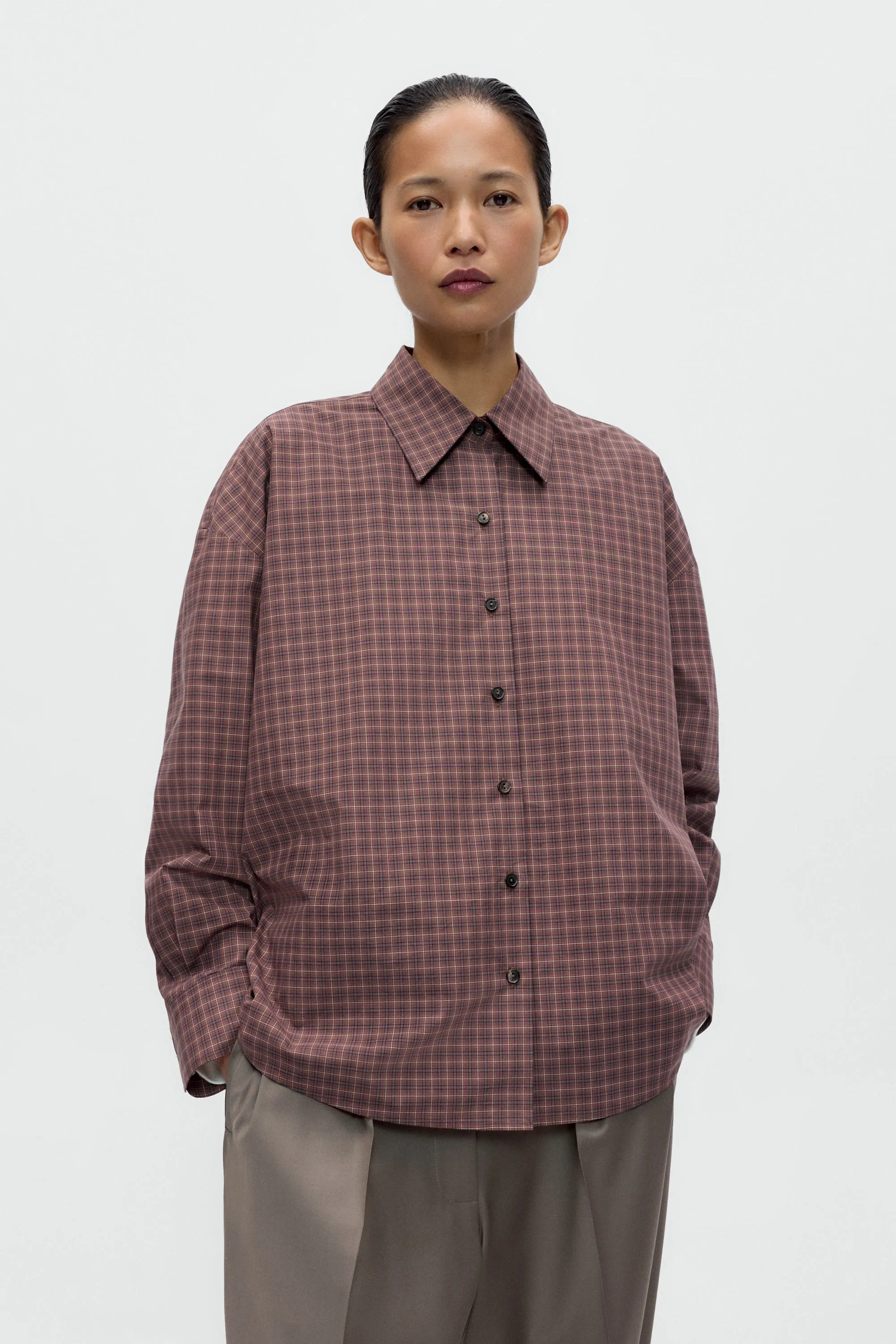 CHECKED OVERSIZED SHIRT sold by Cordera