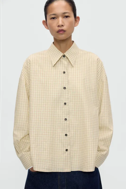 CHECKED OVERSIZED SHIRT made by Cordera