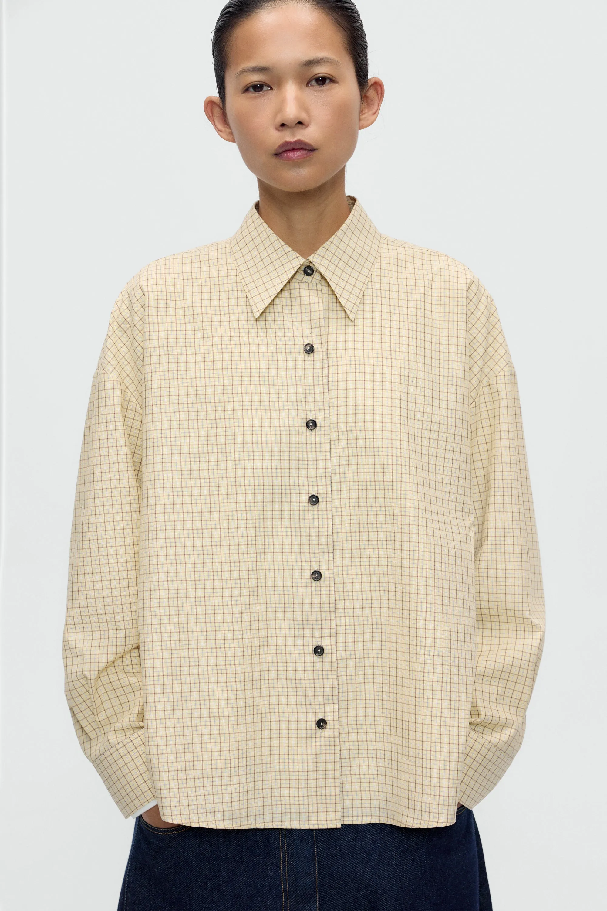 CHECKED OVERSIZED SHIRT sold by Cordera