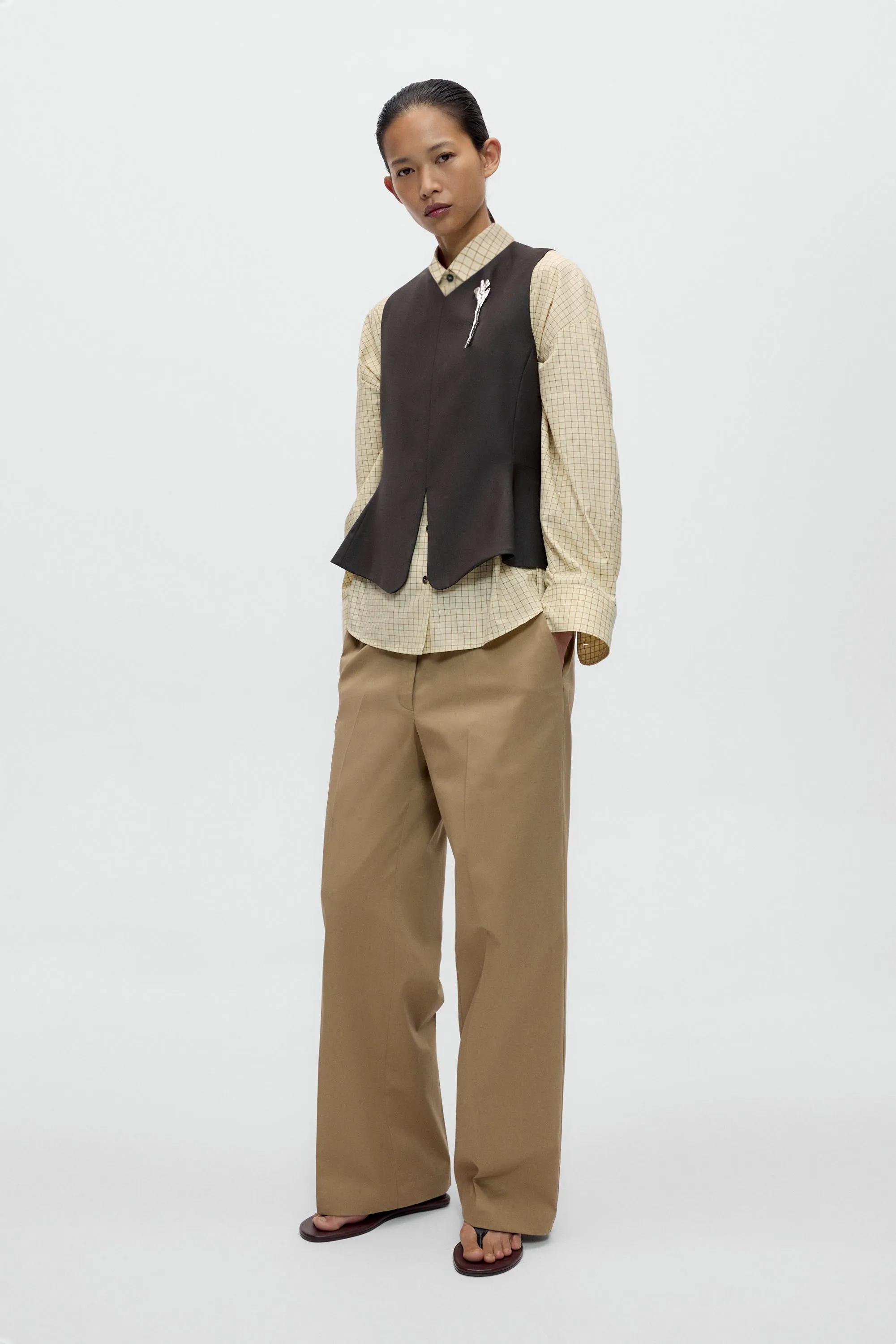 TAILORED PEPLUM VEST sold by Cordera product image thumbnail 2
