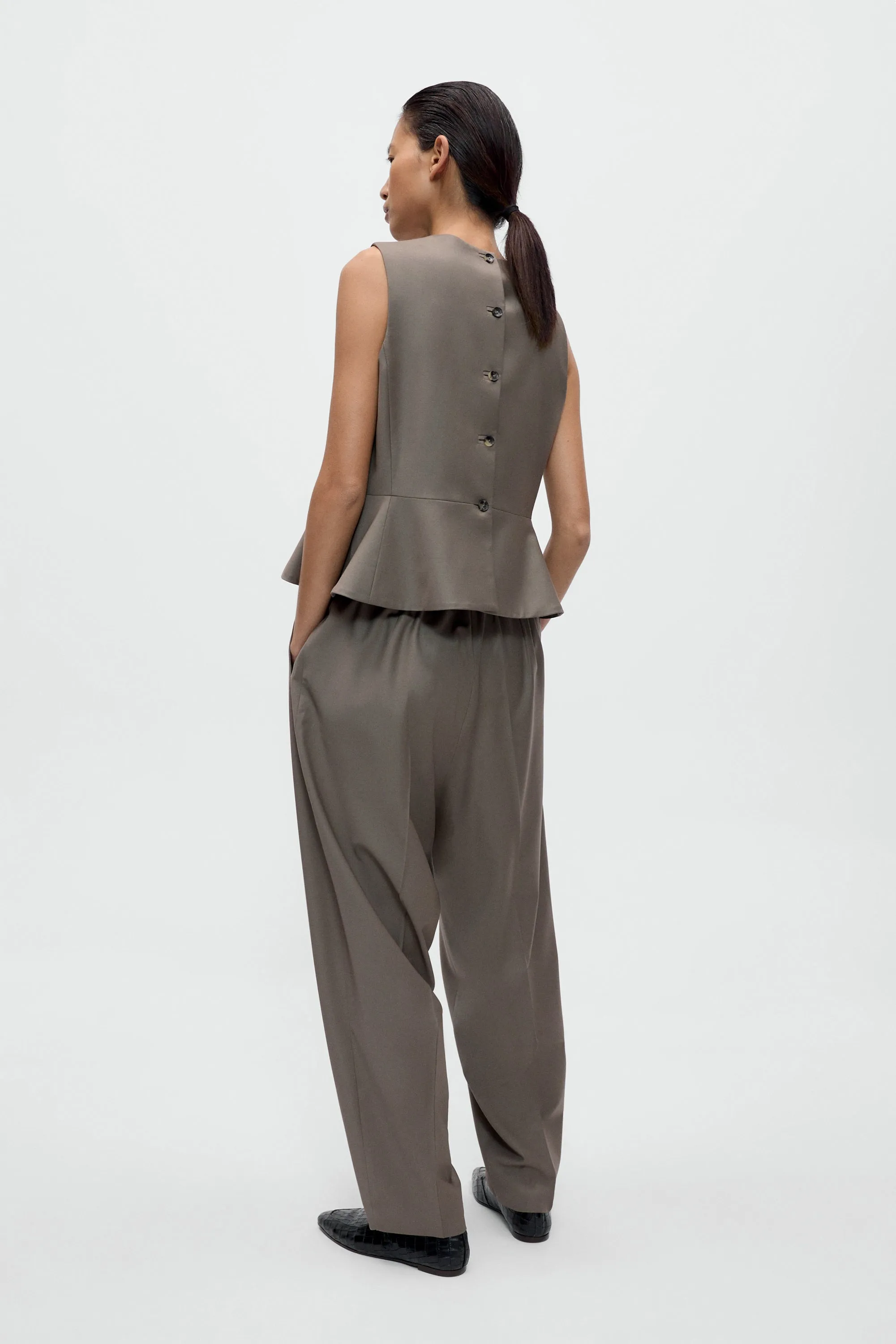 TAILORED PEPLUM VEST sold by Cordera product image thumbnail 3