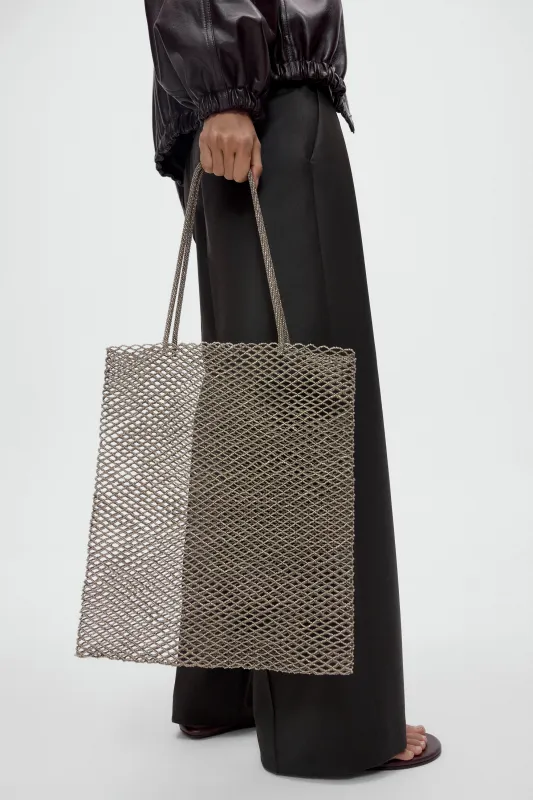 HANDMADE BEADED TOTE BAG made by Cordera