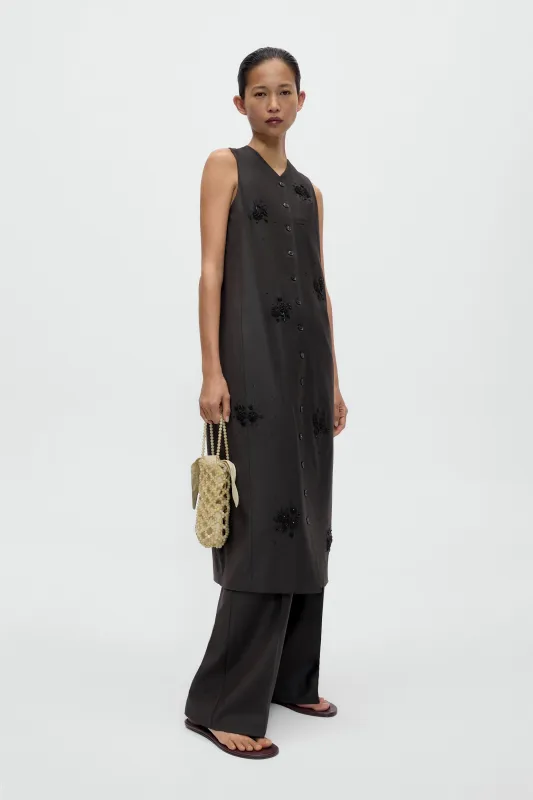 TAILORED EMBELLISHED LONG DRESS made by Cordera