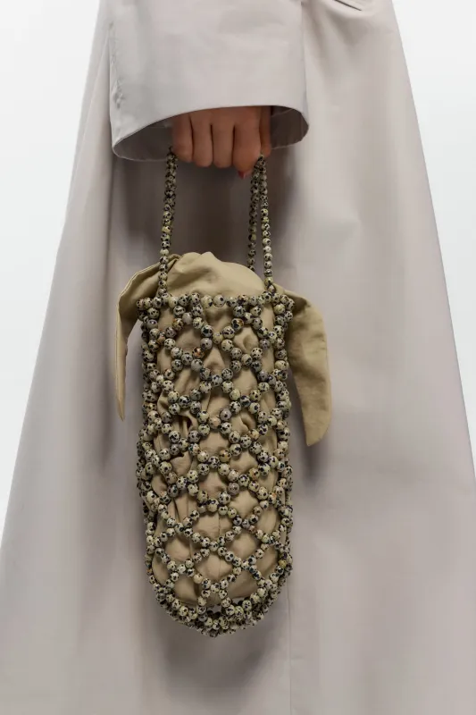 HANDMADE BEADED BAG DALMATA made by Cordera