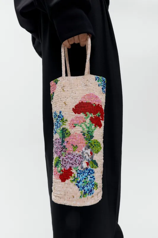 HANDMADE BEADED BAG HORTENSIA made by Cordera