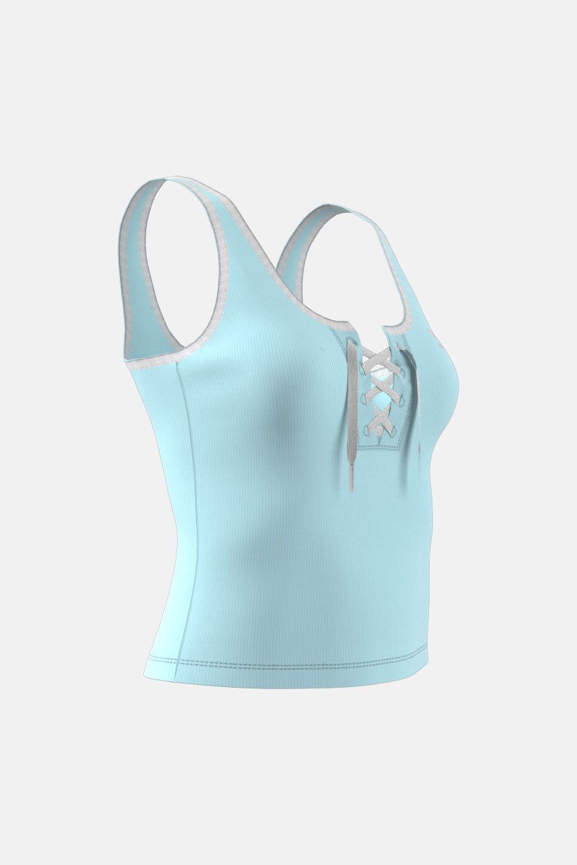 גופיית קולור-בלוק שרוכים מצטלבים // adidas sold by Adika product image thumbnail 5