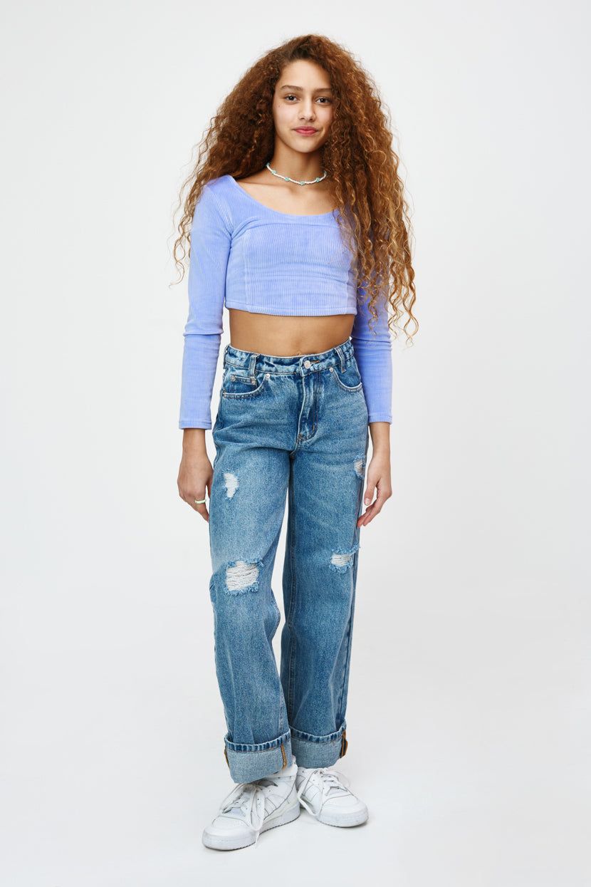 טופ מחוך שריל בד קורדורוי sold by Adika product image thumbnail 3