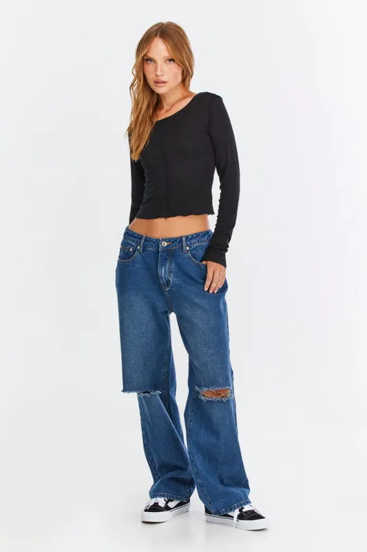 חולצה ארוכה Loosen Up תיפורים מודגשים sold by Adika