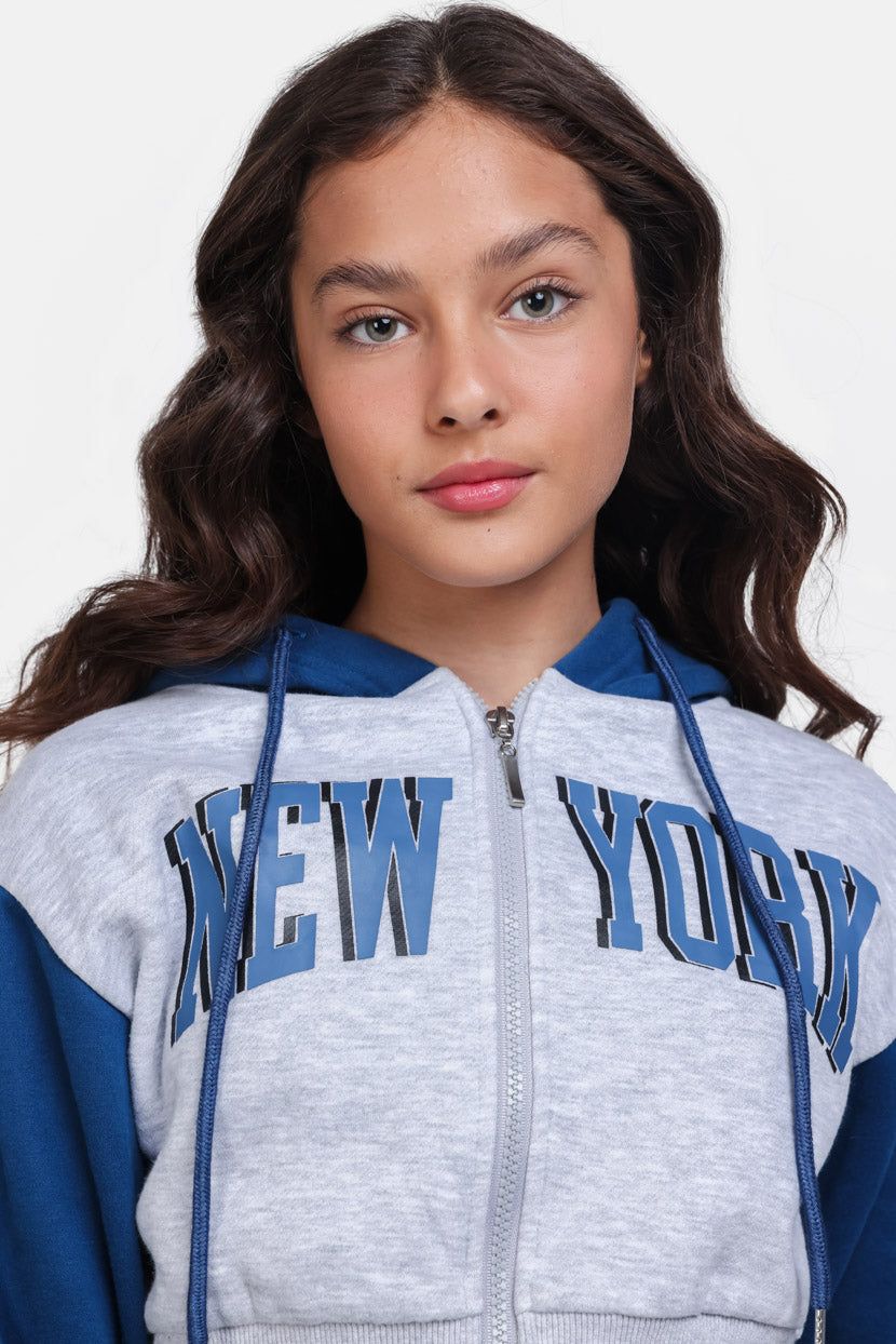 סווטשירט קפוצ'ון New-York קולור-בלוק sold by Adika product image thumbnail 2