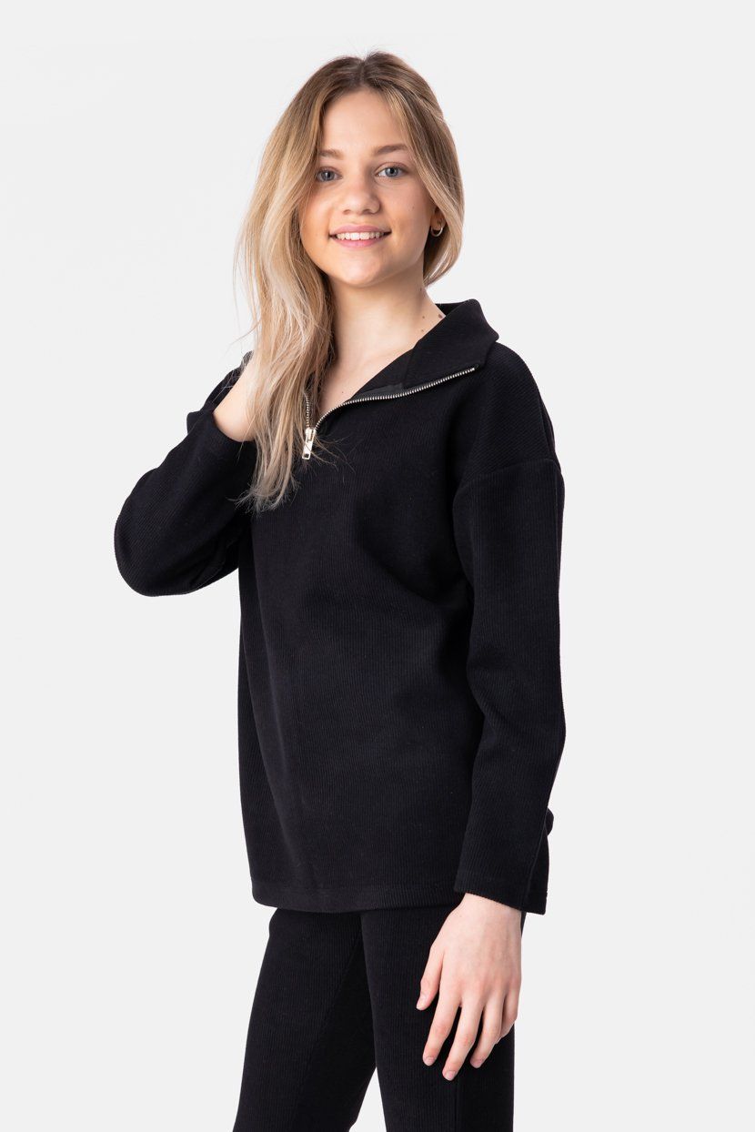 סווטשירט סריג סאם סגירת רוכסן sold by Adika product image thumbnail 3