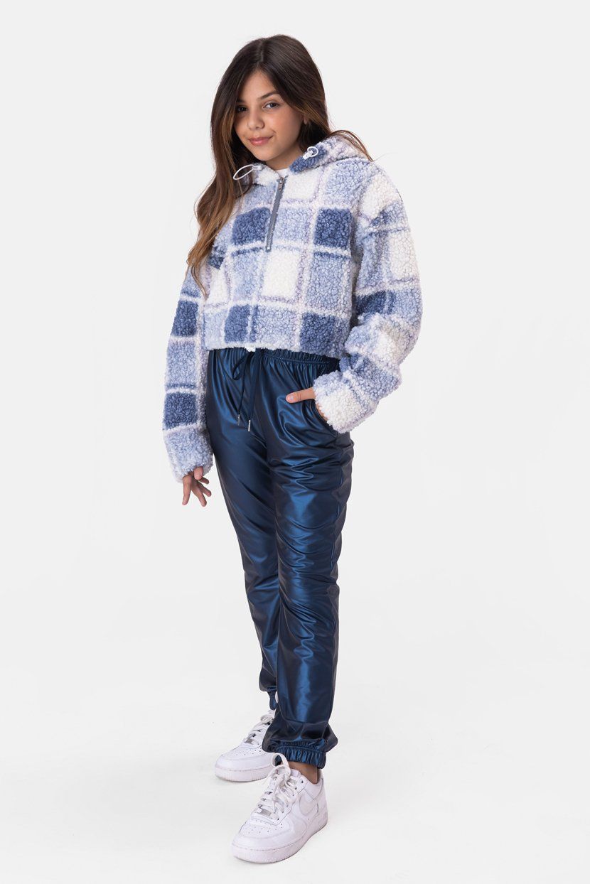 מכנסי טרנינג לקסי דמוי עור sold by Adika product image thumbnail 2