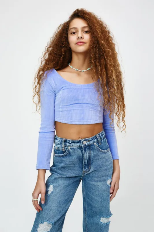 טופ מחוך שריל בד קורדורוי sold by Adika