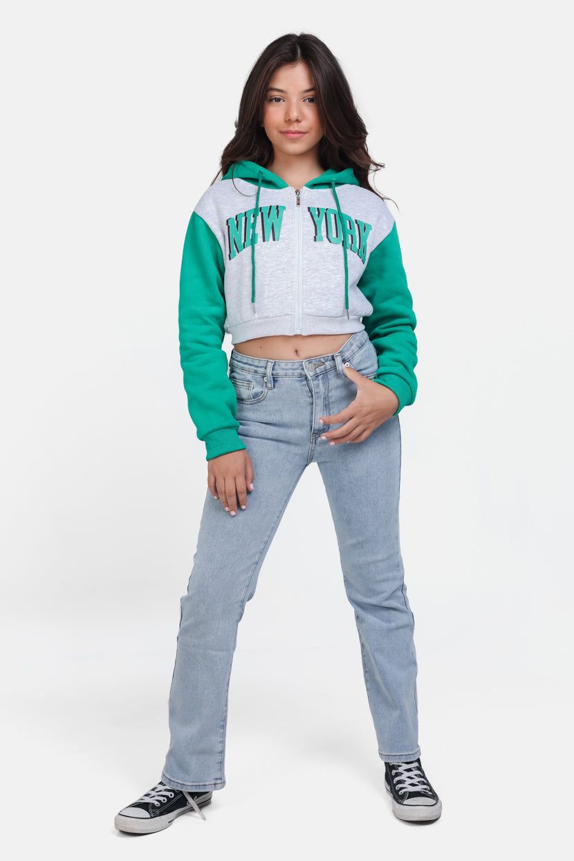 סווטשירט קפוצ'ון New-York קולור-בלוק sold by Adika product image thumbnail 3