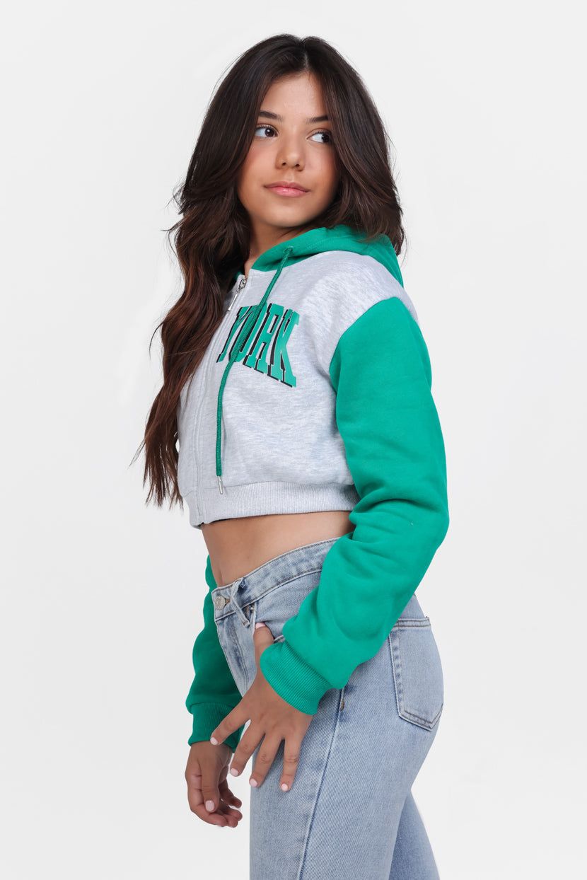 סווטשירט קפוצ'ון New-York קולור-בלוק sold by Adika product image thumbnail 4