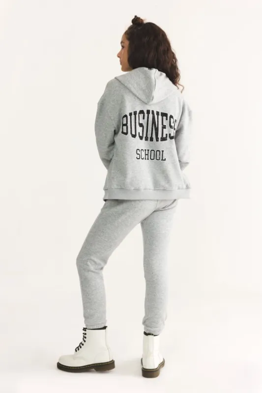 סווטשירט קפוצ'ון Business School sold by Adika