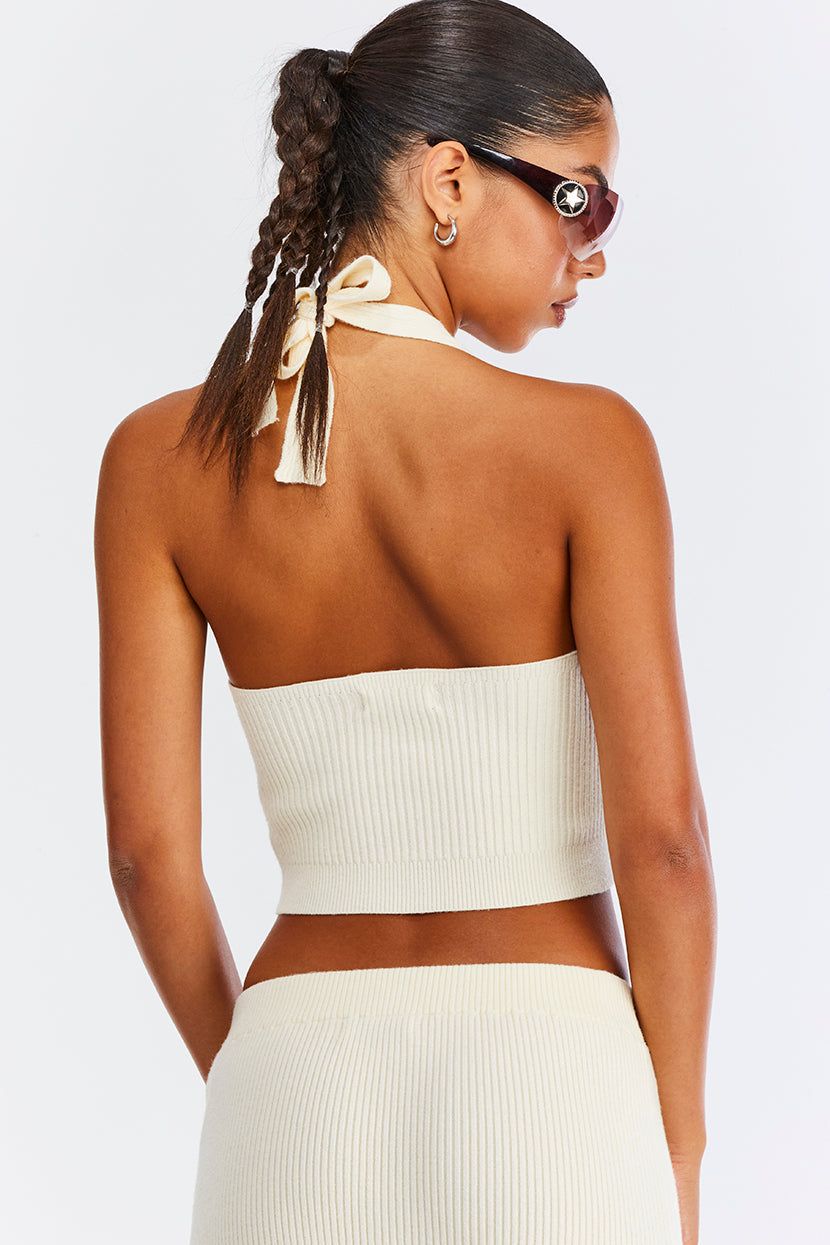 טופ סריג Knit Happens גזרת קולר sold by Adika product image thumbnail 2