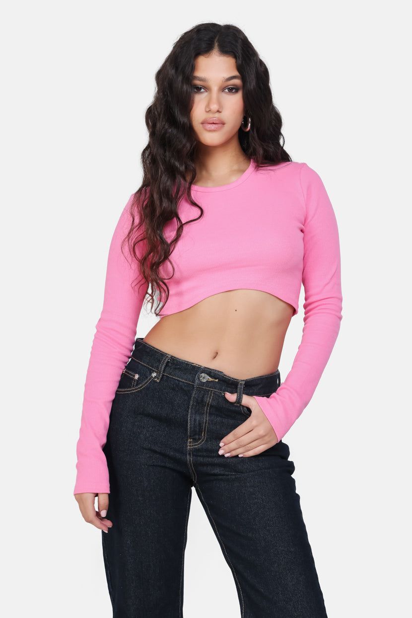 טופ קרופ Up To Date סיומת מעוגלת sold by Adika