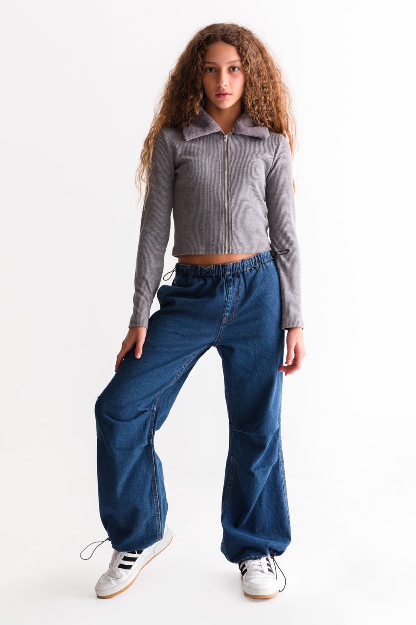 סריג ריין צווארון פרוותי sold by Adika product image thumbnail 5