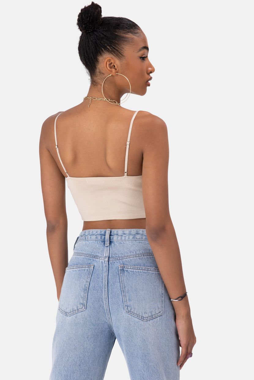 טופ ריב ג'יגי בשילוב קאפים sold by Adika product image thumbnail 4