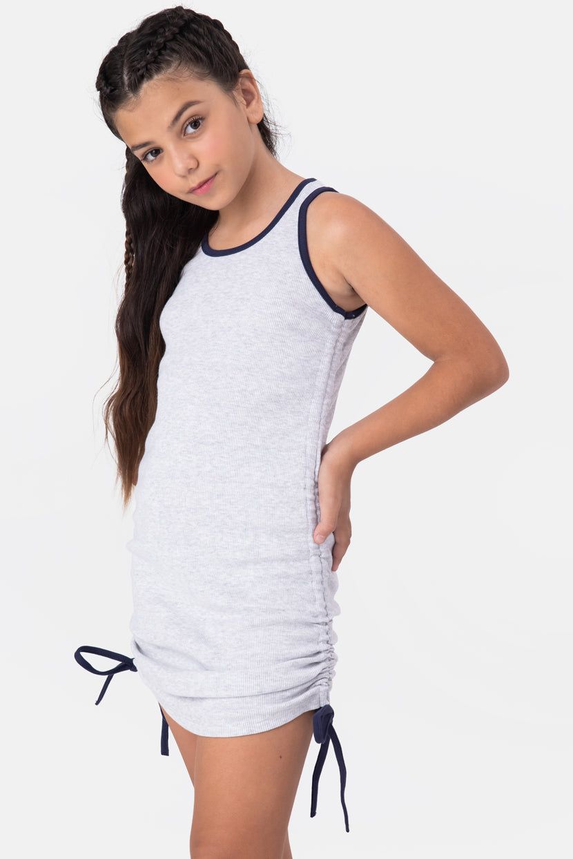 שמלת ריב מוניק שרוכי כיווץ sold by Adika