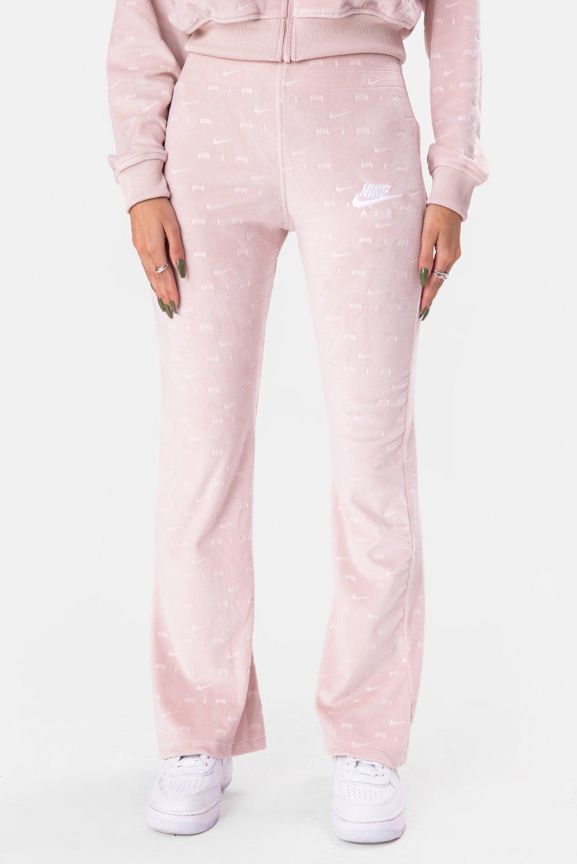 מכנסיים דמוי קטיפה דיטייל לוגו רקום // NIKE sold by Adika