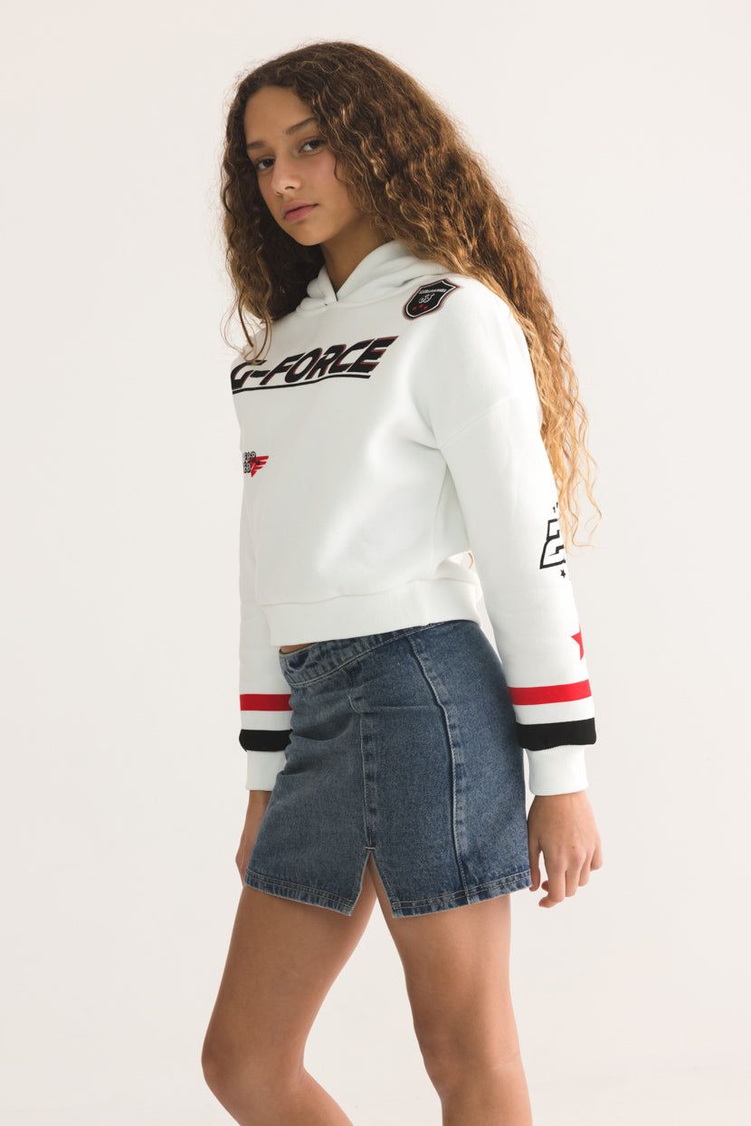 חצאית מיני אשלי בד דנים sold by Adika product image thumbnail 4